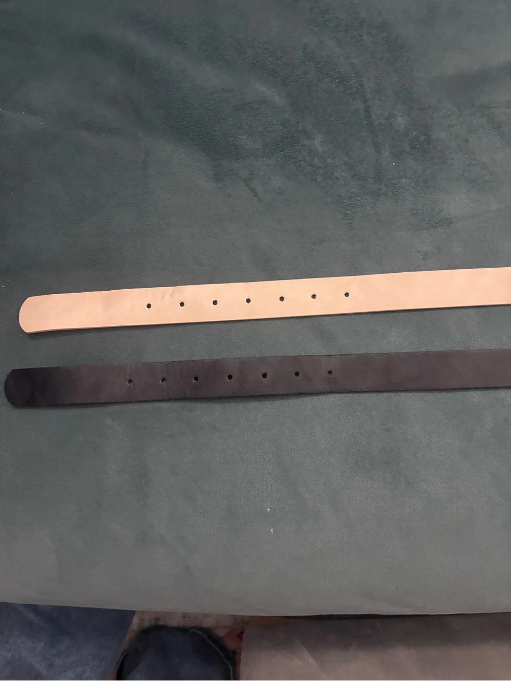 Women's Duo Belt Set - Black & Beige with Gold Buckles